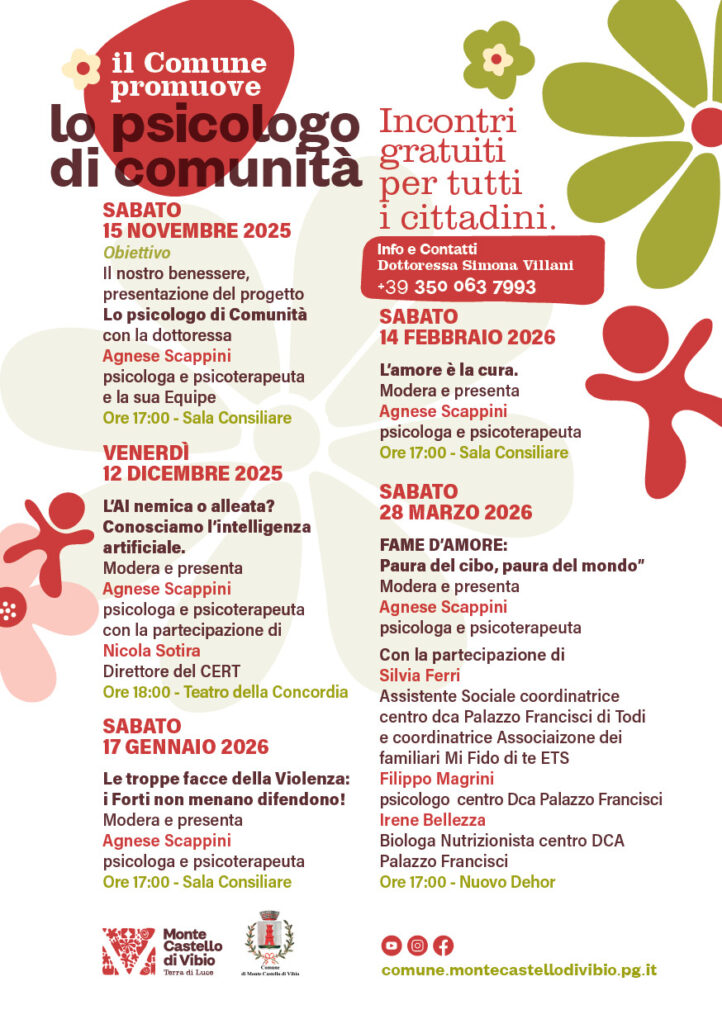 “AI: nemica o alleata?” Incontro a Monte Castello di Vibio il 12 dicembre 2025