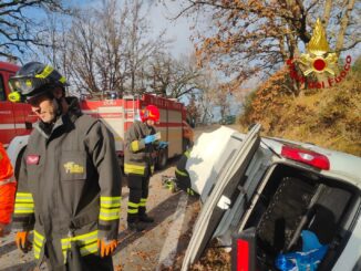 Schianto su SS71 a Fabro, soccorsi in azione e ferito elitrasportato