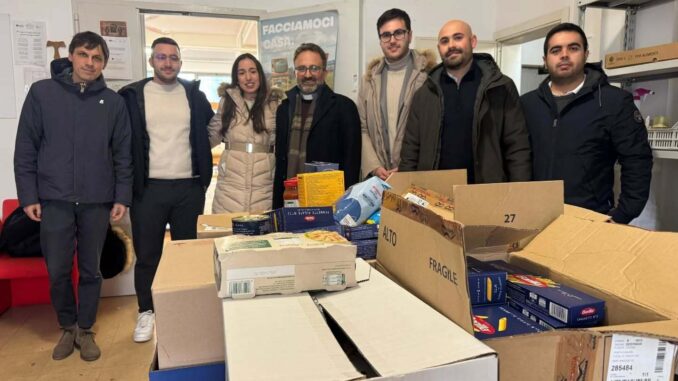 Perugia, solidarietà concreta: FI Giovani dona alla Caritas