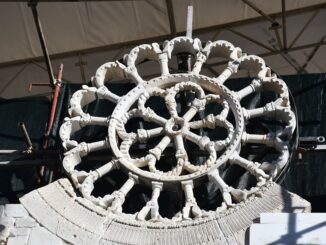 Rosone di Sant’Eutizio torna a splendere sulla facciata