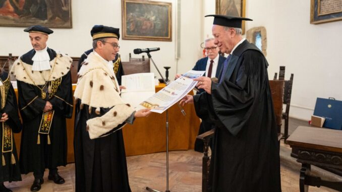 Myerson insignito del dottorato honoris causa a Perugia
