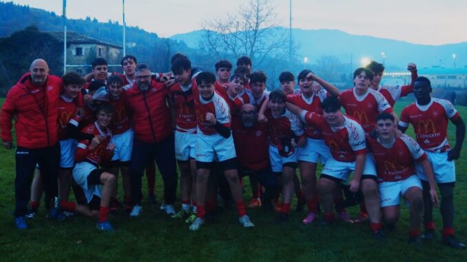 Rugby Gubbio U16 vola nell’Elite con Perugia Junior