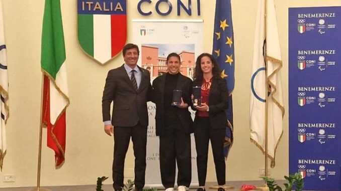 Claudia Ciccotti premiata dal CONI con Medaglia al Valore