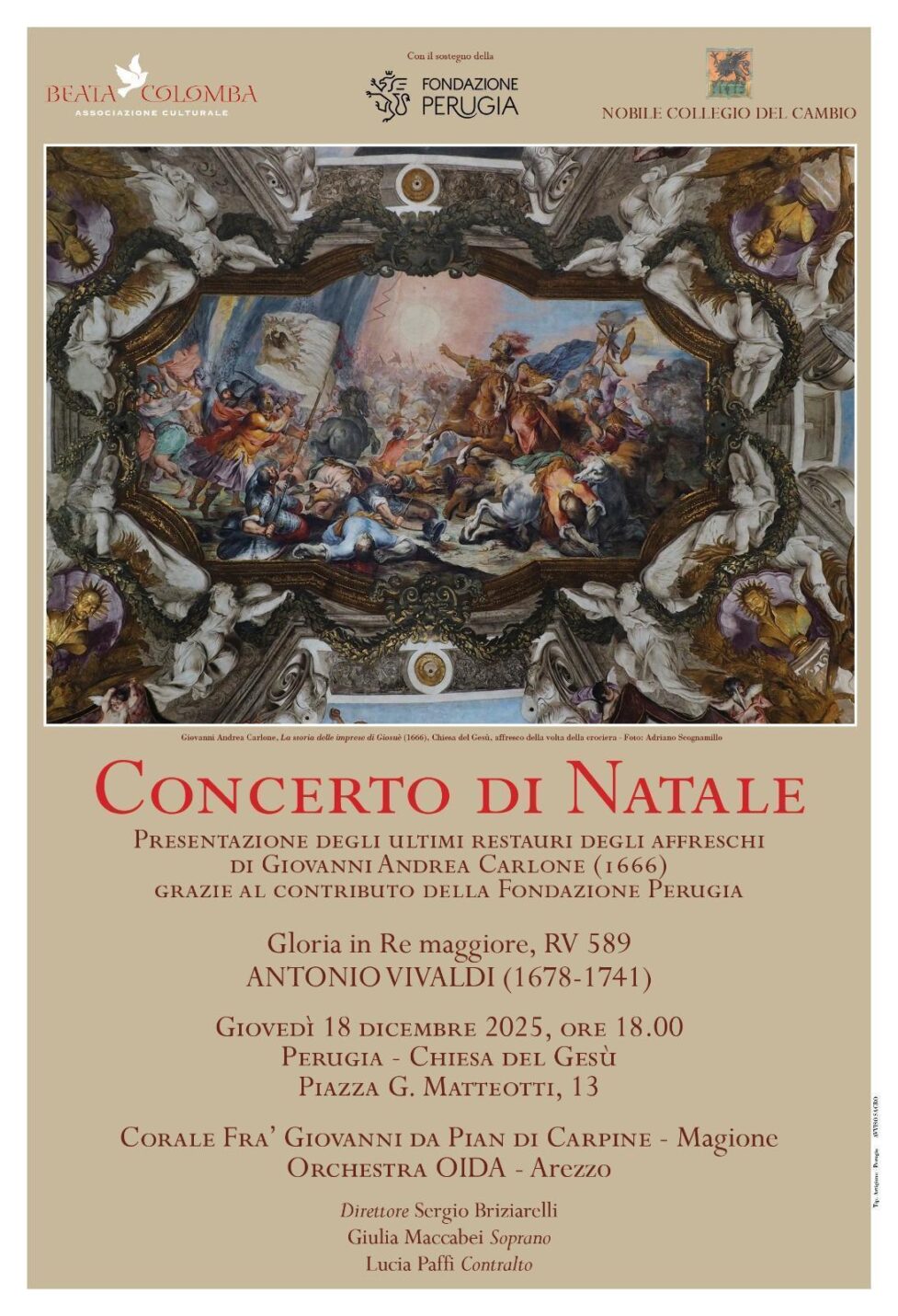 Concerto di Natale tra musica e arte restaurata