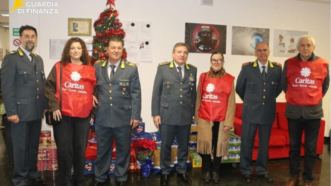 Fiamme Gialle sostengono Caritas ternana con gesto concreto