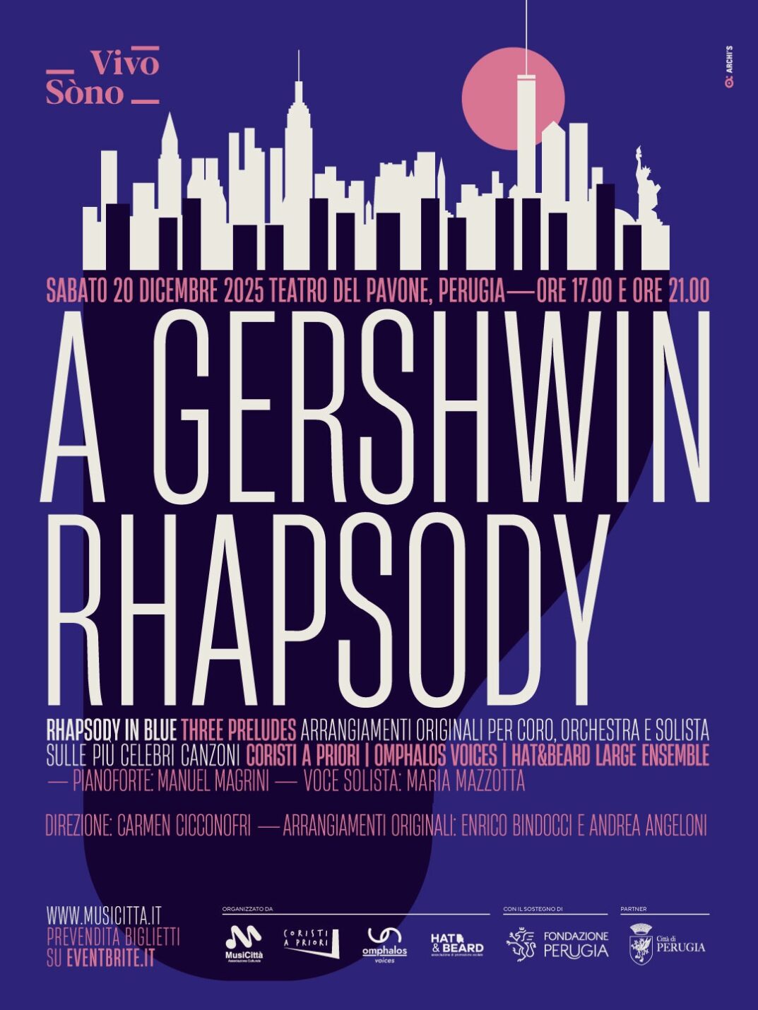 Magia di Gershwin al Pavone con cori e orchestra