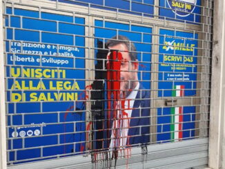 Vernice e minacce: vandalizzata sede Lega Perugia