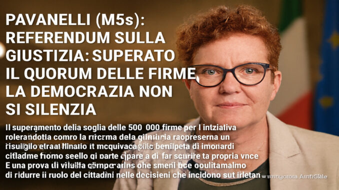 Giustizia: il Referendum vola oltre 500mila firme a Perugia