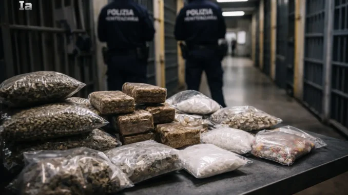 Droga cresce nelle carceri umbre con sequestri record annuo