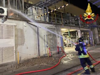 Incendio ex Polimer domato rapidamente dai Vigili del Fuoco