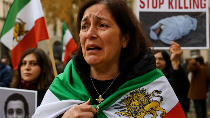 Libertà richiama Perugia: flash mob sostiene il popolo iraniano