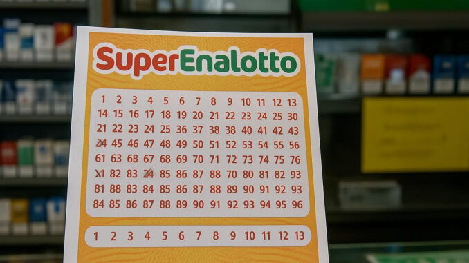Colpo SuperEnalotto sfiorato a Orvieto: giocata vicina al “6”