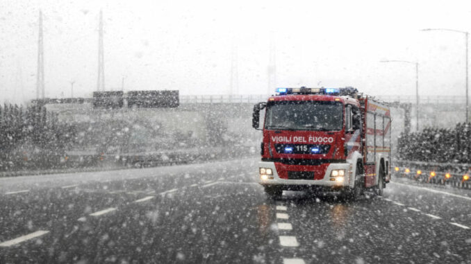 Allerta neve: criticità sui tratti super stradali verso Terni