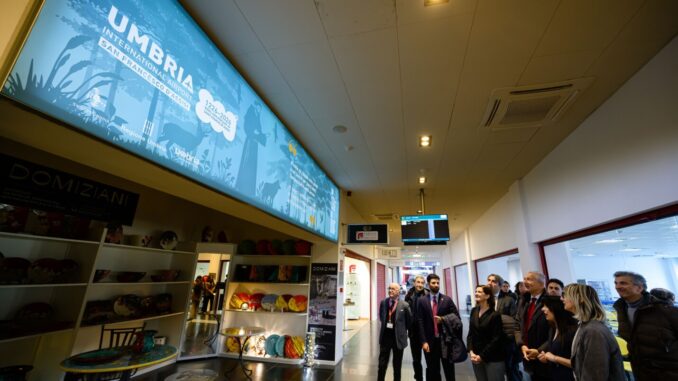 Brand territoriale rinnova il terminal dell’aeroporto umbro