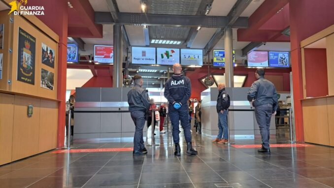 Aeroporto Umbria record 2025: sicurezza e contrasto ai traffici illeciti