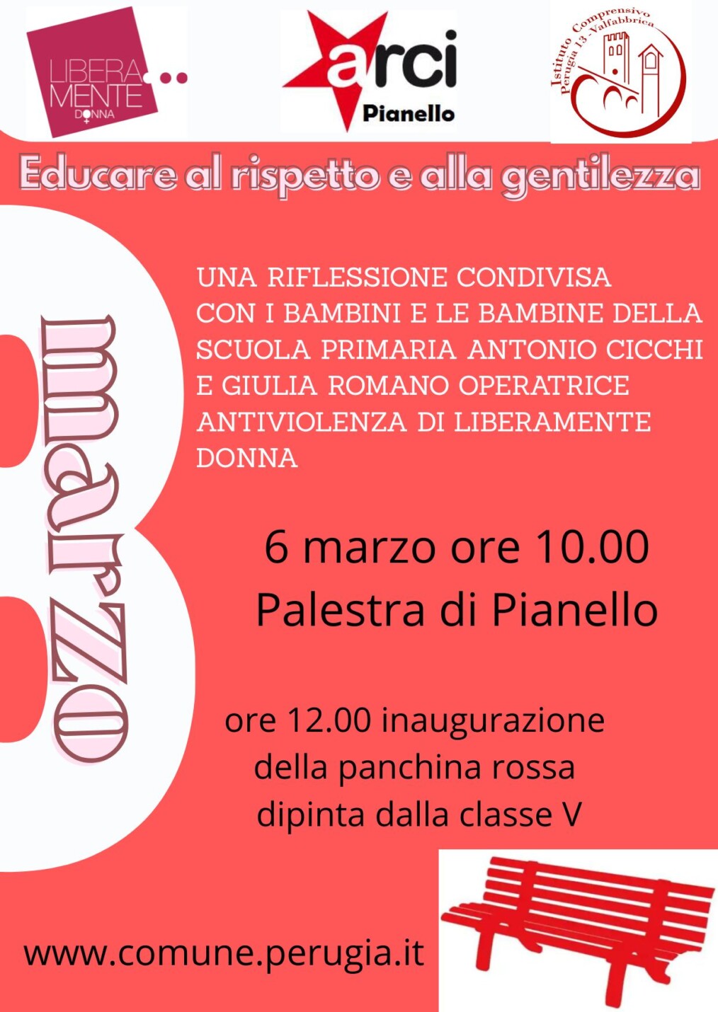 A Pianello, gentilezza e rispetto per dire NO alla violenza