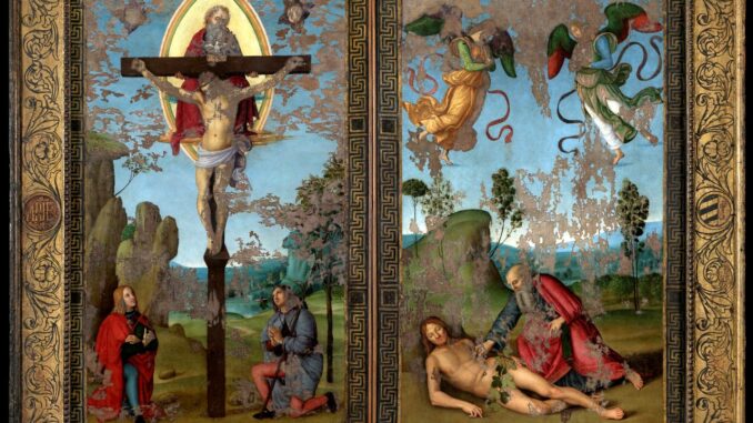 Raffaello: restauro Stendardo SS. Trinità rivela disegno nascosto