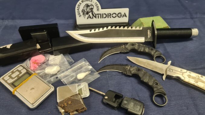 Spaccio di droga, arresto in centro a Terni durante controlli