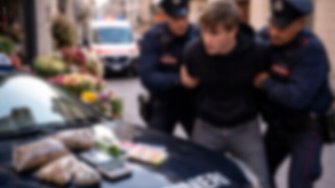 Hashish: aggressione a fioraia a Foligno, 25enne arrestato dai Carabinieri