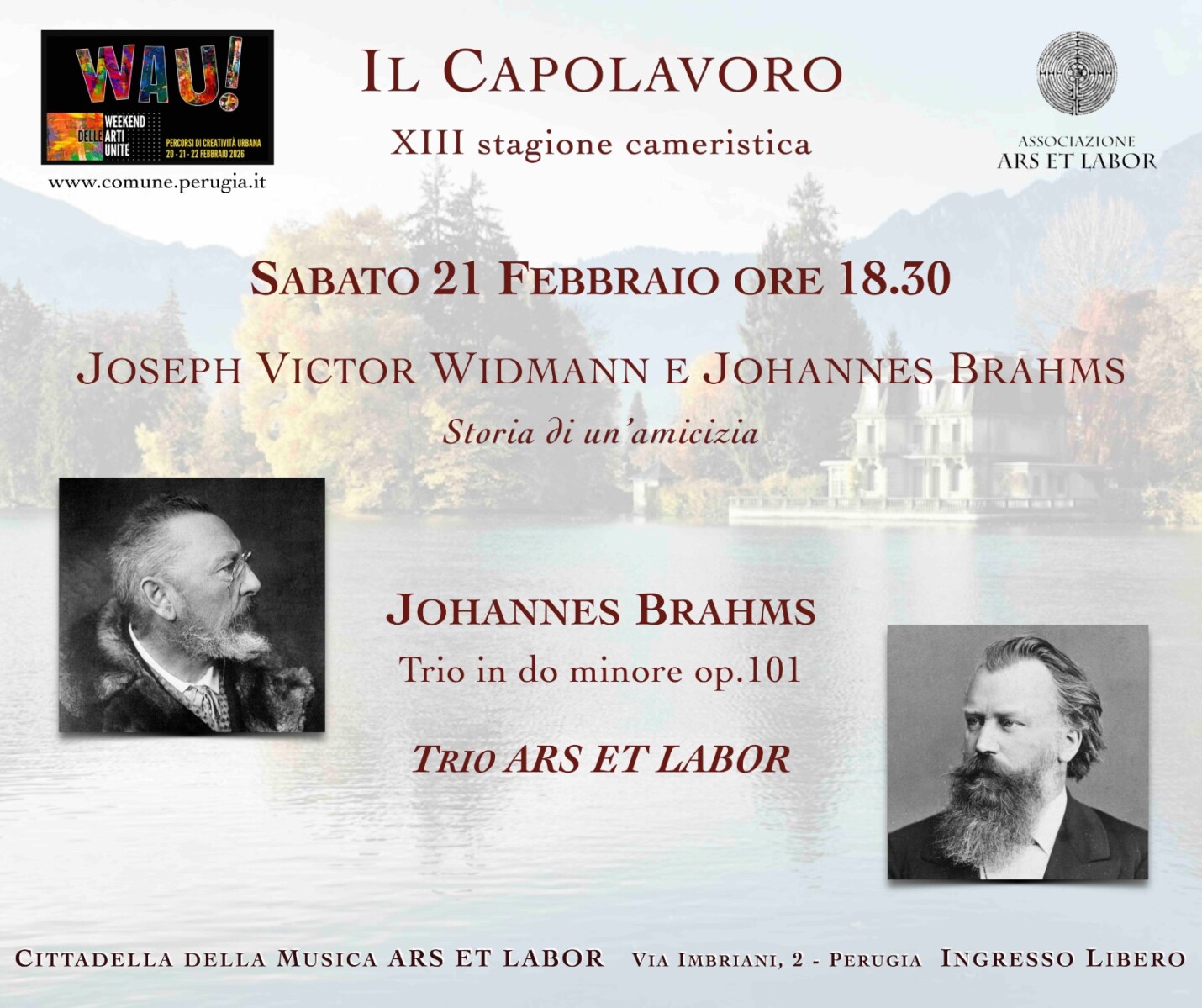 Amicizia tra Brahms e Widmann rivive alla Cittadella della Musica