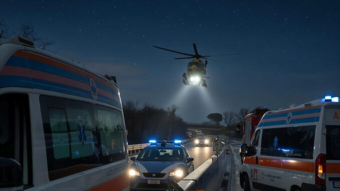Drammatico investimento Torricella, scende dopo incidente, travolto