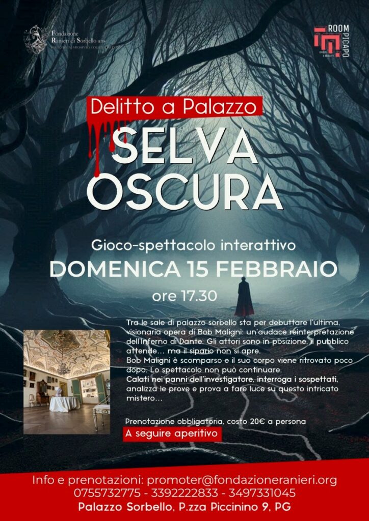 Giallo a Perugia tra le sale del Palazzo Ranieri di Sorbello