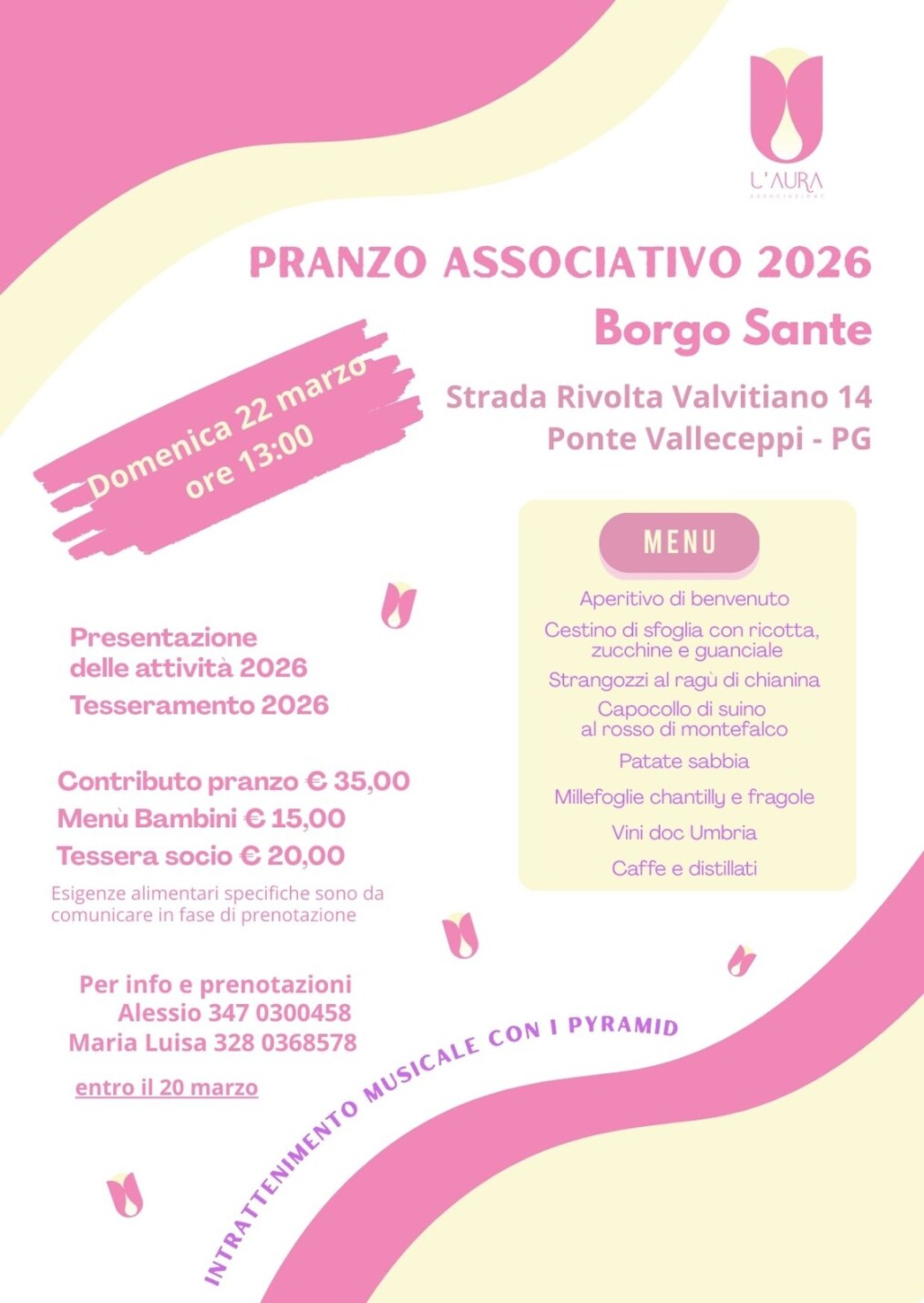 In memoria di Laura Buco, L’Aura per la prevenzione