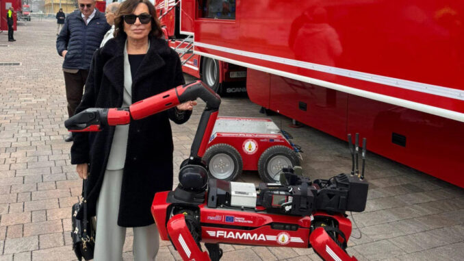 Cane robot Fiamma fiuta bio-rischi e guida risposta Ue rapida