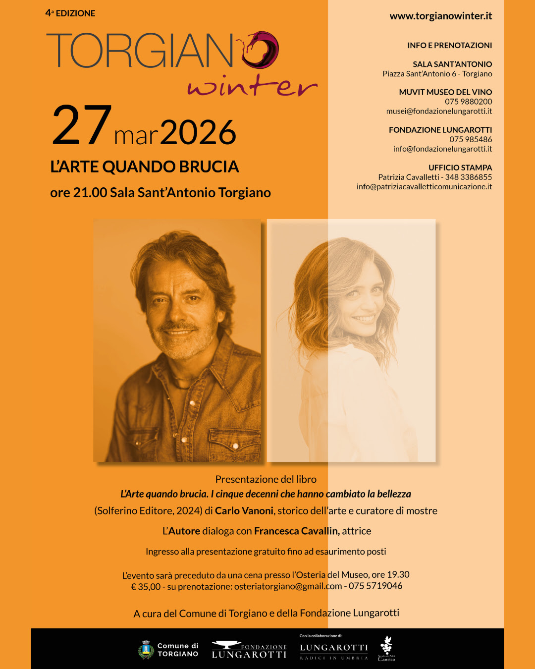Carlo Vanoni racconta l’arte che cambia a Torgiano Winter