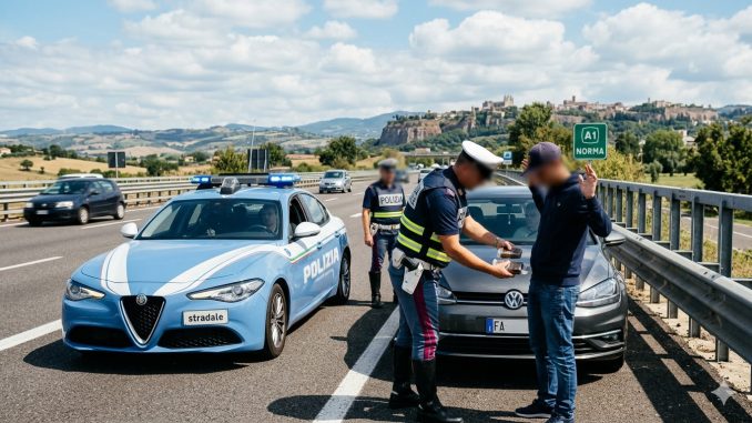 Hashish in autostrada arrestato dalla polizia verso Terni