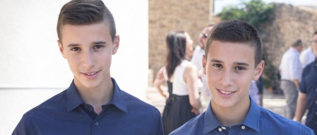 Funerale dei gemelli folgorati nella chiesa di San Giovanni Battista a Magione