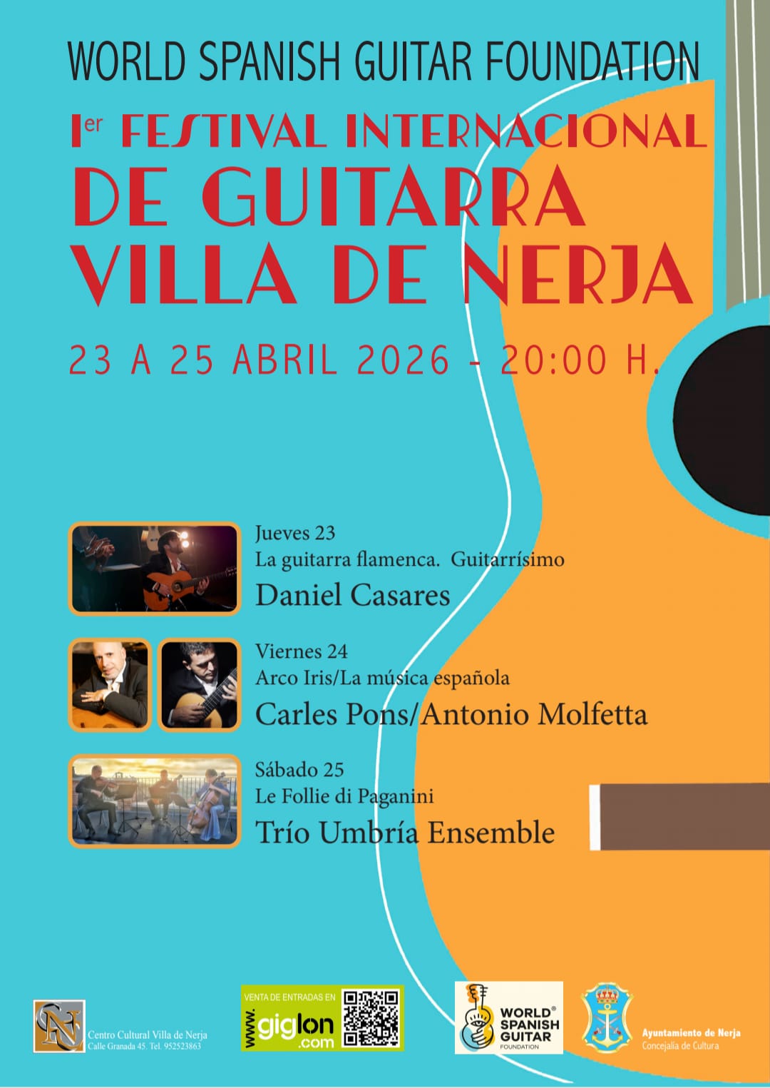 UmbriaEnsemble vola a Malaga al Festival Internazionale Chitarra