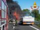 Incendio autoarticolato Orte-Terni traffico bloccato