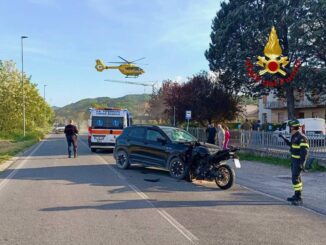 Scontro auto-moto a San Secondo: motociclista grave