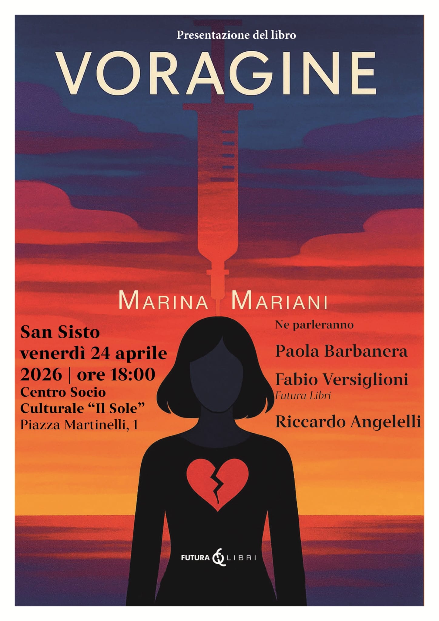 Marina Mariani presenta il libro "Voragine" a San Sisto