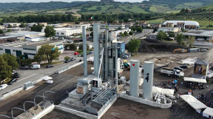 Nuova torre artistica valorizza il sito produttivo nella città di Orvieto