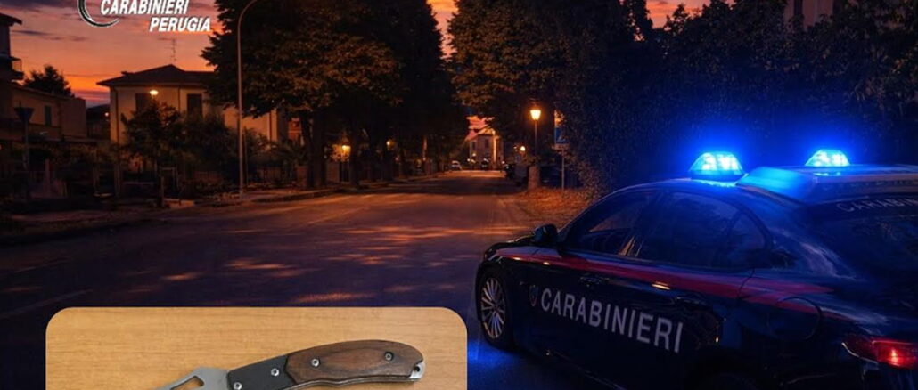 Calci ai portoni e aggressione ai carabinieri, arrestato nigeriano a Foligno
