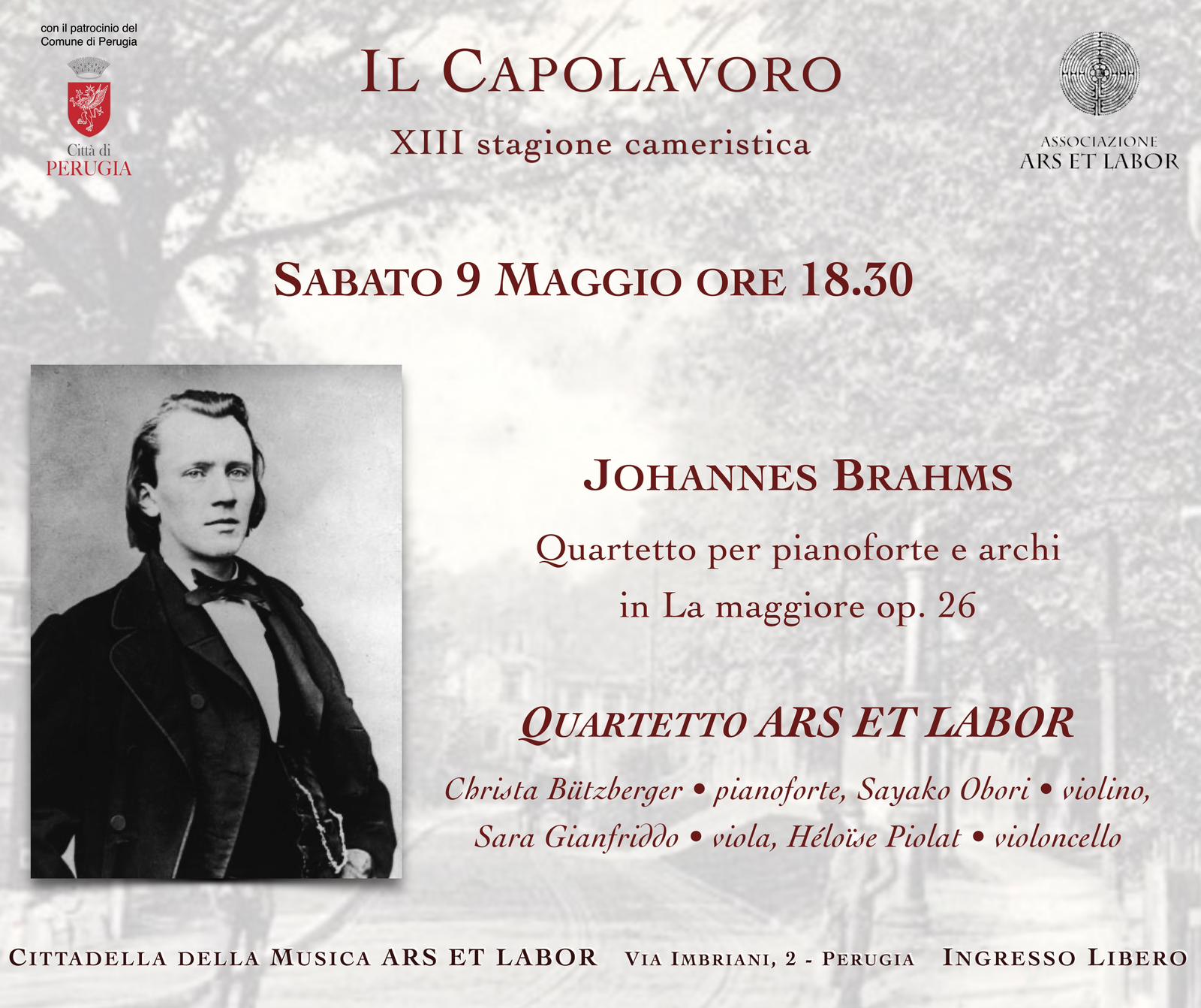 Quartetto Ars et Labor interpreta Brahms con nuova energia