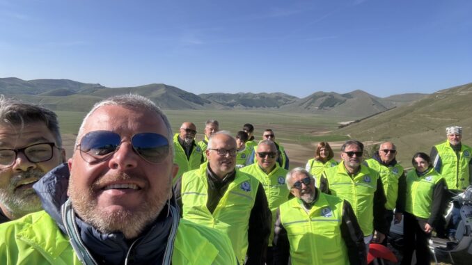 Con la Vespa in giro per l’Umbria: 600 chilometri di pura passione e solidarietà