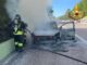 Auto a GPL in fiamme sulla E45 vicino ad Acquasparta