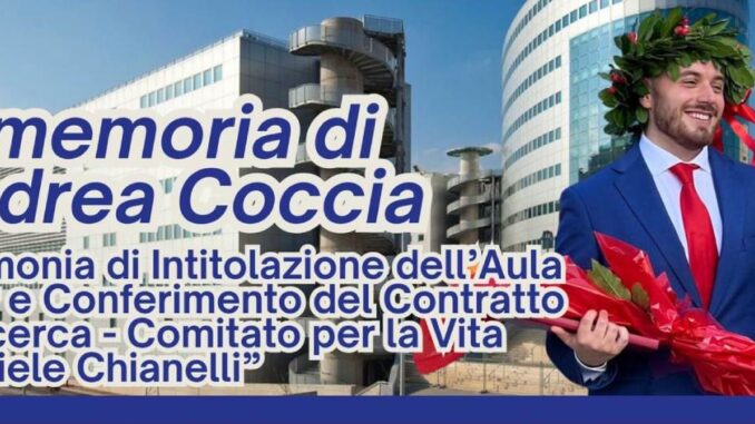 Borsa di studio Chianelli dedicata al ricordo di Andrea Coccia