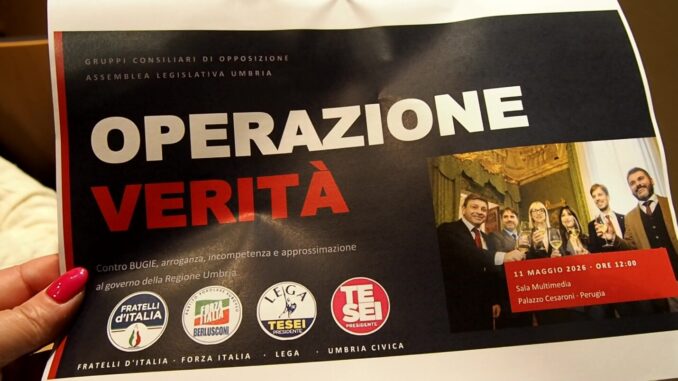 Sanità Umbria, opposizioni all'attacco contro Proietti