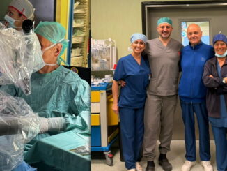Primo impianto cocleare robotico a Perugia, donna riacquista l'udito, équipe Giampietro Ricci