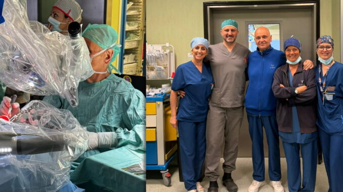 Primo impianto cocleare robotico a Perugia, donna riacquista l'udito, équipe Giampietro Ricci