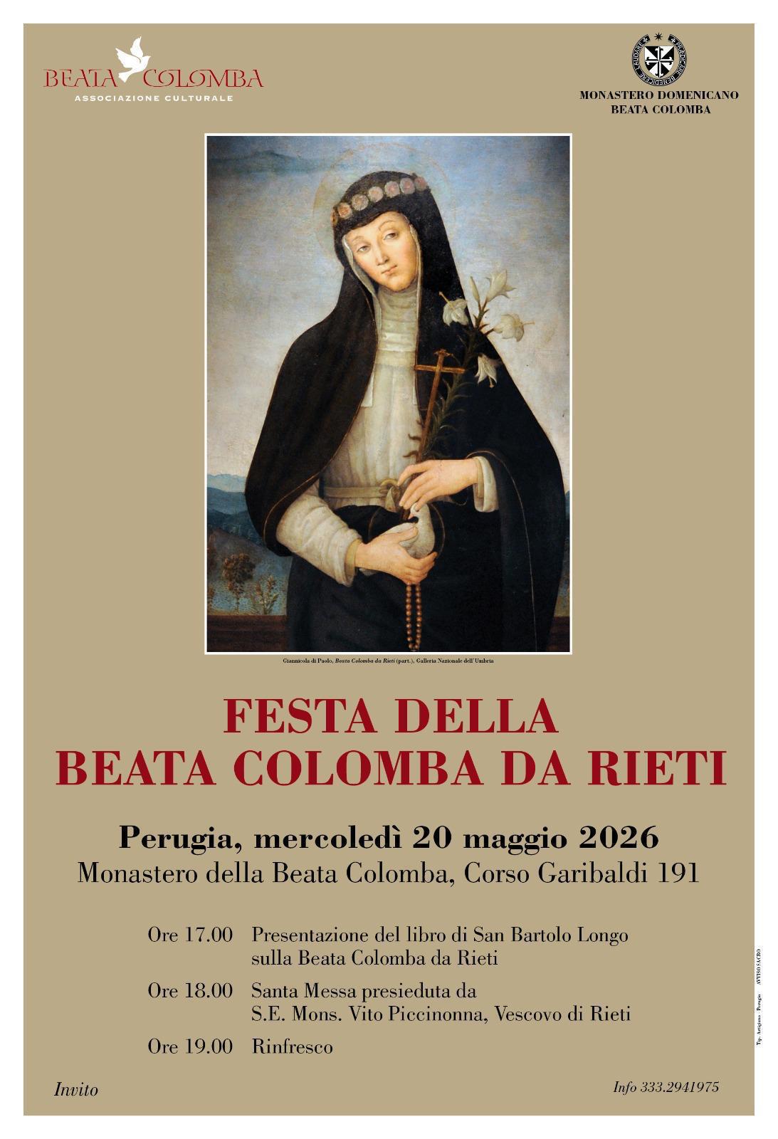 Beata Colomba da Rieti guida la memoria e la devozione