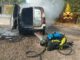 Furgone in fiamme ad Orvieto soccorso dei Vigili del Fuoco