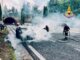 Auto distrutta dalle fiamme lungo il raccordo verso Firenze