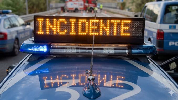 Schianto sulla Flaminia a Spoleto, otto feriti, anche tre bambini