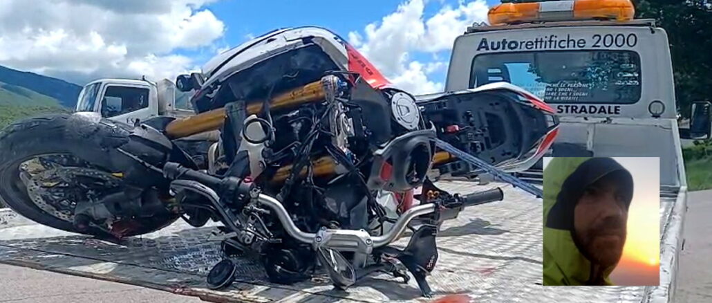 Scontro tra moto e mezzo spazzatura, muore Endrio Cacciamani a Gualdo