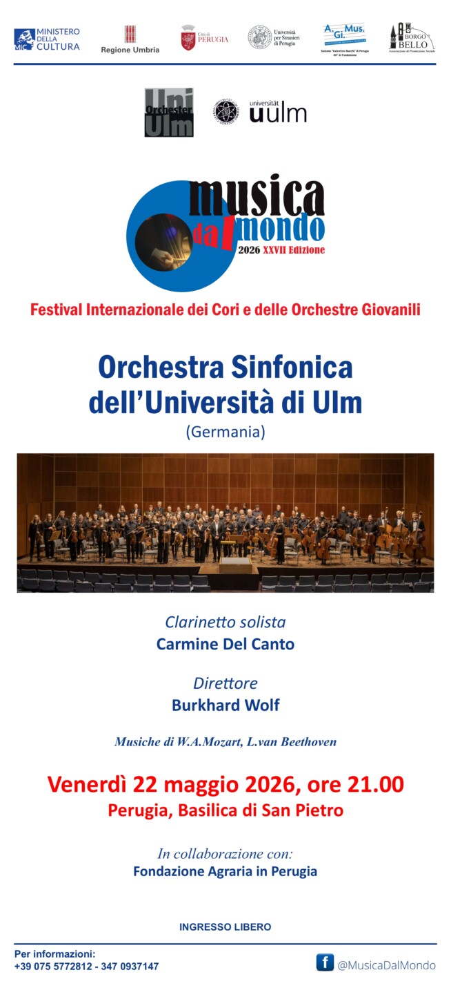 A Musica dal Mondo arriva l'Orchestra di Ulm